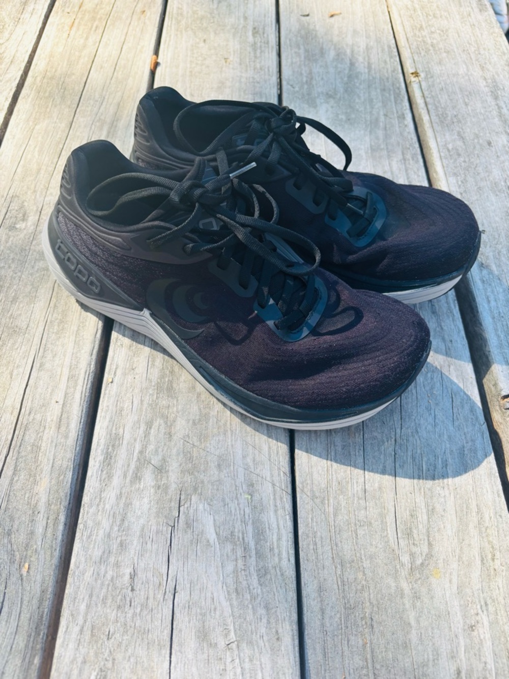 Men's Topo Athletic Ultra fly 5 Running Shoes Black size 10